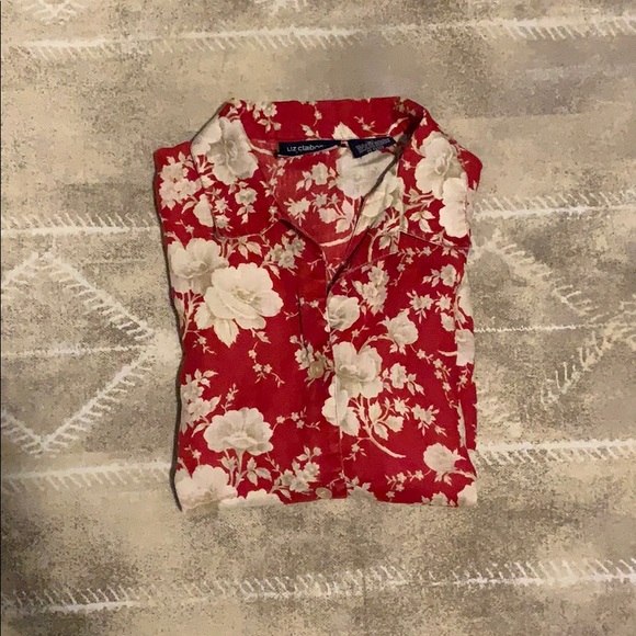 Hawaiian flower button up shirt (unsex) - Picture 1 of 5